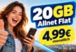 20GB Allnet Flat nur 4.99€ monatlich