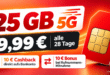25GB Prepaid für 9.99 € im Vodafone-Netz – kostenlose SIM und bis zu 20 € Bonus!