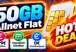 monatlich kündbar ohne Anschlusspreis - 50GB Allnet Flat nur 7.99€ monatlich