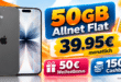 iPhone 17 für einmalig 199€ mit 50GB Allnet Flat & 150€ Cashback & 50€ Wechselbonus nur 39.95€ monatlich