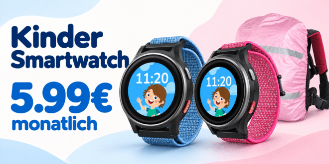 Anio 6 Kinder Smartwatch & Regenschutz für Schulrucksack für einmalig 60€ im Vodafone Netz nur 5.99€ monatlich