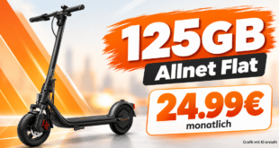 Segway Ninebot Kickscooter F2 D II für einmalig 50€ mit 125GB Allnet Flat für 24.99€ monatlich