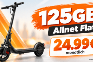 Segway Ninebot Kickscooter F2 D II für einmalig 50€ mit 125GB Allnet Flat für 24.99€ monatlich
