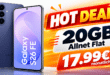 Samsung Galaxy S26 FE für einmalig 49€ mit 20GB Allnet Flat nur 17.99€ monatlich