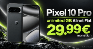 Google Pixel 10 Pro für einmalig 99€ mit o2 unlimited Allnet Flat nur 29.99€ monatlich