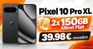 Google Pixel 10 Pro XL mit 2x 150GB Allnet Flat nur 39.98€ monatlich