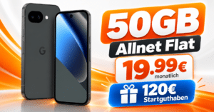 Google Pixel 10a für einmalig 100€ mit 50GB Allnet Flat & 120€ Startguthaben nur 19.99€ monatlich