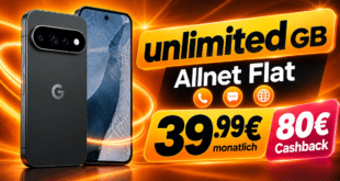 Google Pixel 11 Pro für einmalig 149€ mit o2 unlimited Allnet Flat & 80€ Cashback nur 39.99€ monatlich