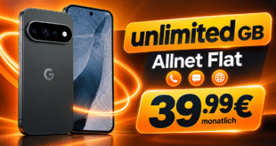 Google Pixel 11 Pro für einmalig 150€ mit o2 unlimited Allnet Flat nur 39.99€ monatlich