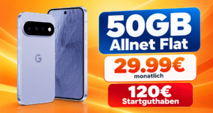 Google Pixel 11 für einmalig 100€ mit 50GB Allnet Flat & 120€ Startguthaben nur 29.99€ monatlich