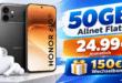 Honor 600 & Earbuds X7 Lite für einmalig 39€ mit 50GB Allnet Flat und 150€ Wechselbonus nur 24.99€ monatlich