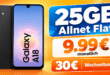 Samsung Galaxy A18 für einmalig 29€ mit 25GB Allnet Flat & 30€ Wechselbonus nur 9.99€ monatlich