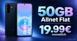 Samsung Galaxy A57 256GB mit 50GB Allnet Flat nur 20€ monatlich