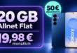 Samsung Galaxy S25 mit 20GB Allnet Flat & 50€ Wechselbonus nur 19.98€ monatlich
