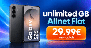Samsung Galaxy S26 für einmalig 100€ mit o2 unlimited Allnet Flat nur 29.99€ monatlich