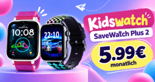 SaveFamily SaveWatch Plus 2 Kidswatch für einmalig 20€ im Vodafone Netz nur 5.99€ monatlich