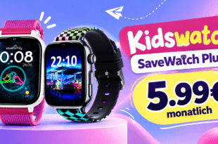 SaveFamily SaveWatch Plus 2 Kidswatch für einmalig 20€ im Vodafone Netz nur 5.99€ monatlich