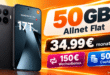 Xiaomi 17T Pro mit 50GB Allnet Flat & 150€ Wechselbonus & 50€ Cashback nur 34.99€ monatlich