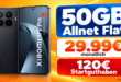 Xiaomi 17T Pro für einmalig 100€ mit 50GB Allnet Flat & 120€ Startguthaben nur 29.99€ monatlich