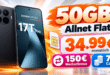 Xiaomi 17T Pro mit 50GB Allnet Flat & 150€ Wechselbonus und 70€ Cashback nur 34.99€ monatlich