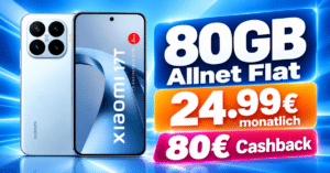 Xiaomi 17T für einmalig 49€ mit 80GB Allnet Flat & 80€ Cashback nur 24.99€ monatlich