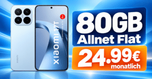 Xiaomi 17T für einmalig 49€ mit 80GB Allnet Flat nur 24.99€ monatlich