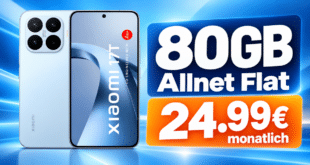 Xiaomi 17T für einmalig 49€ mit 80GB Allnet Flat nur 24.99€ monatlich