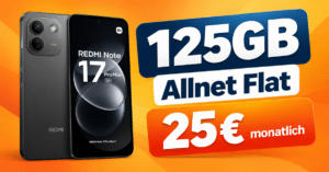 Xiaomi Redmi Note 17 Pro Max für einmalig 39€ mit 125GB Allnet Flat nur 25€ monatlich
