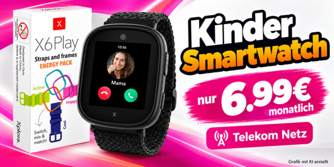 Xplora X6 Play 2.Gen & Energy Straps and Frames für einmalig 49€ im Telekom Netz nur 6.99€ monatlich