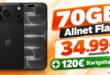 iPhone 18 Pro Max für einmalig 850€ mit 70GB Allnet Flat & 120€ Startguthaben für 34.99€ monatlich