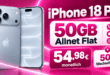 iPhone 18 Pro für einmalig 149€ mit 50GB Allnet Flat & 50€ Wechselbonus nur 54.98€ monatlich