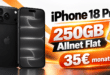 iPhone 18 Pro für einmalig 629€ mit 250GB Allnet Flat für 35€ monatlich