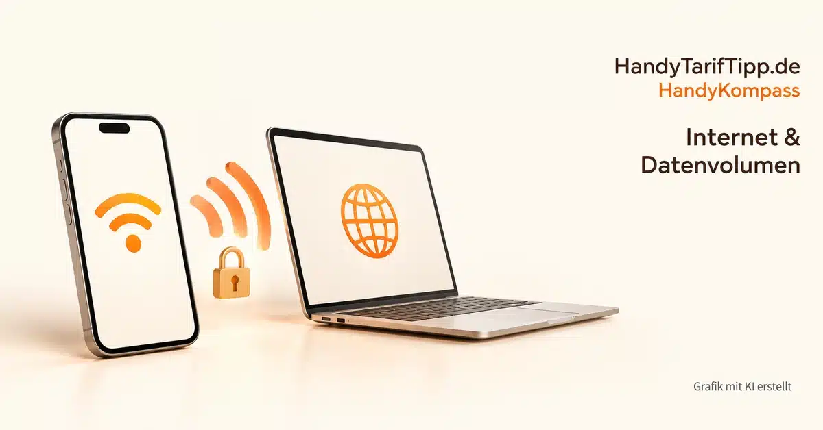 Handy-Hotspot nutzen: Laptop verbinden und Daten kontrollieren