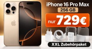 iPhone 16 Pro Max 256 GB für nur 729€ bei eBay – XXL-Zubehör inklusive