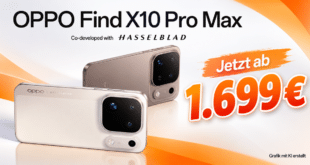OPPO Find X10 Pro Max ab 1.699 Euro bestellbar – Gratisgeschenk im Wert von bis zu 549 Euro