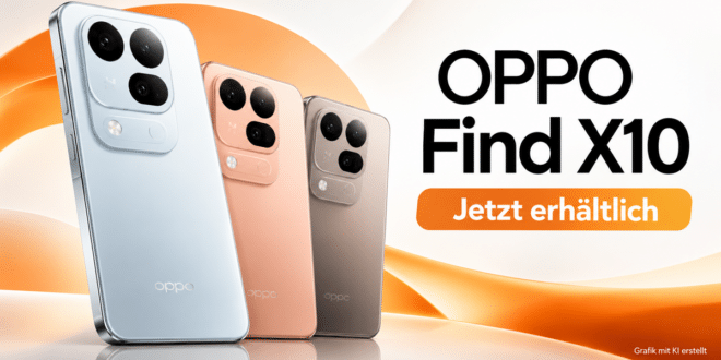 OPPO Find X10: 100 € Rabatt und Gratis-Geschenke im Wert von bis zu 549 €