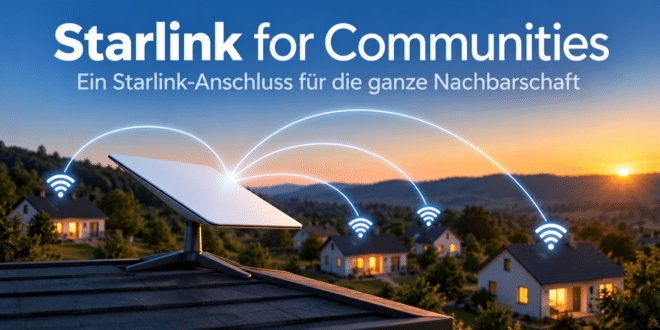 Starlink Community: Satelliten-Internet bald stundenweise und ohne eigenen Anschluss?