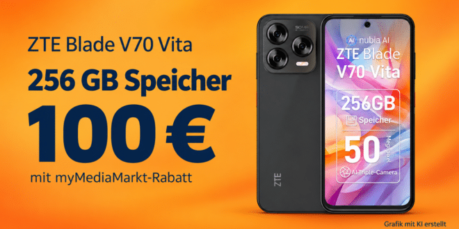 ZTE Blade V70 Vita: Neues Smartphone mit 256 GB für 100 Euro